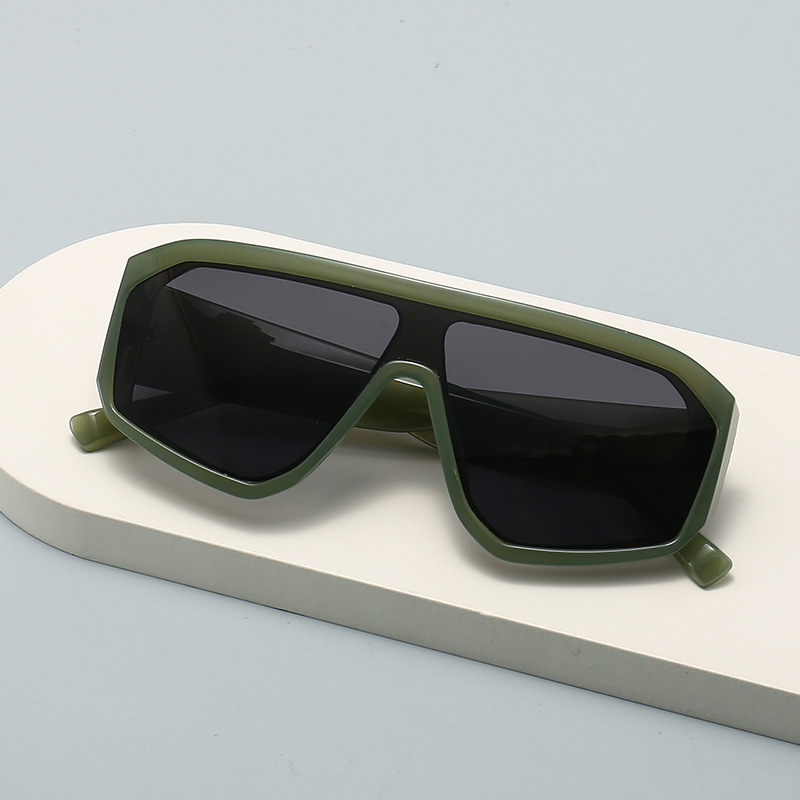 Sunglasses Oversized Square - แว่นกันแดดทรงสี่เหลี่ยมกรอบใหญ่สไตล์ Y2K รุ่นใหม่ แบรนด์ดีไซเนอร์สำหรับผู้หญิงและผู้ชาย เหมาะสำหรับกิจกรรมกลางแจ้ง ขี่จักรยาน