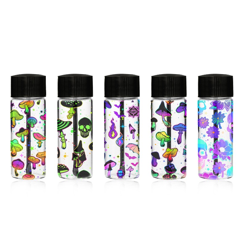 Women Accessories Box - กล่องเก็บยาสูดพ่นขนาดพกพา พร้อมช้อนแก้ว ปิดผนึกกันน้ำ น้ำหนักเบา ลาย UV