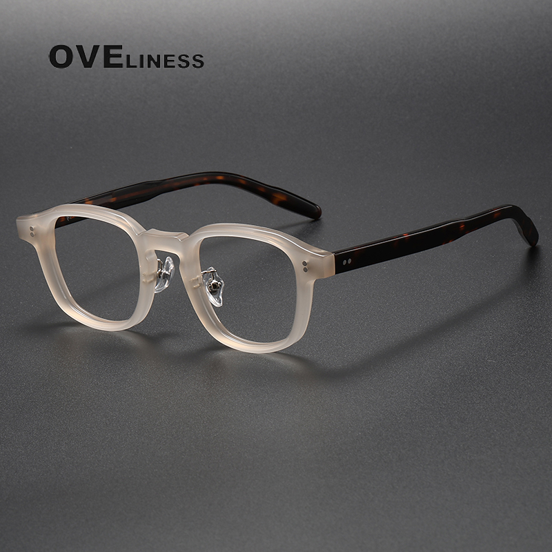 Women Accessories Vector - กรอบแก้วอะซิเตทวินเทจสำหรับผู้ชาย2023ใหม่ใบสั่งยาสายตาสั้นกรอบแก้วตาสำหรับย้อนยุคสำหรับผู้หญิงแบรนด์หรูดีไซเนอร์แว่นตา