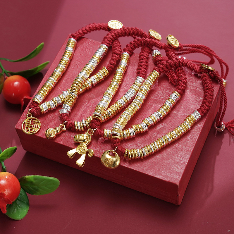 Women Accessories Meaning - สร้อยข้อมือเชือกถักทำมือ Fortune Horse สำหรับผู้หญิง สร้อยข้อมือเสริมเสน่ห์ที่มีความหมาย เครื่องประดับสำหรับงานปาร์ตี้สำหรับสาวๆ