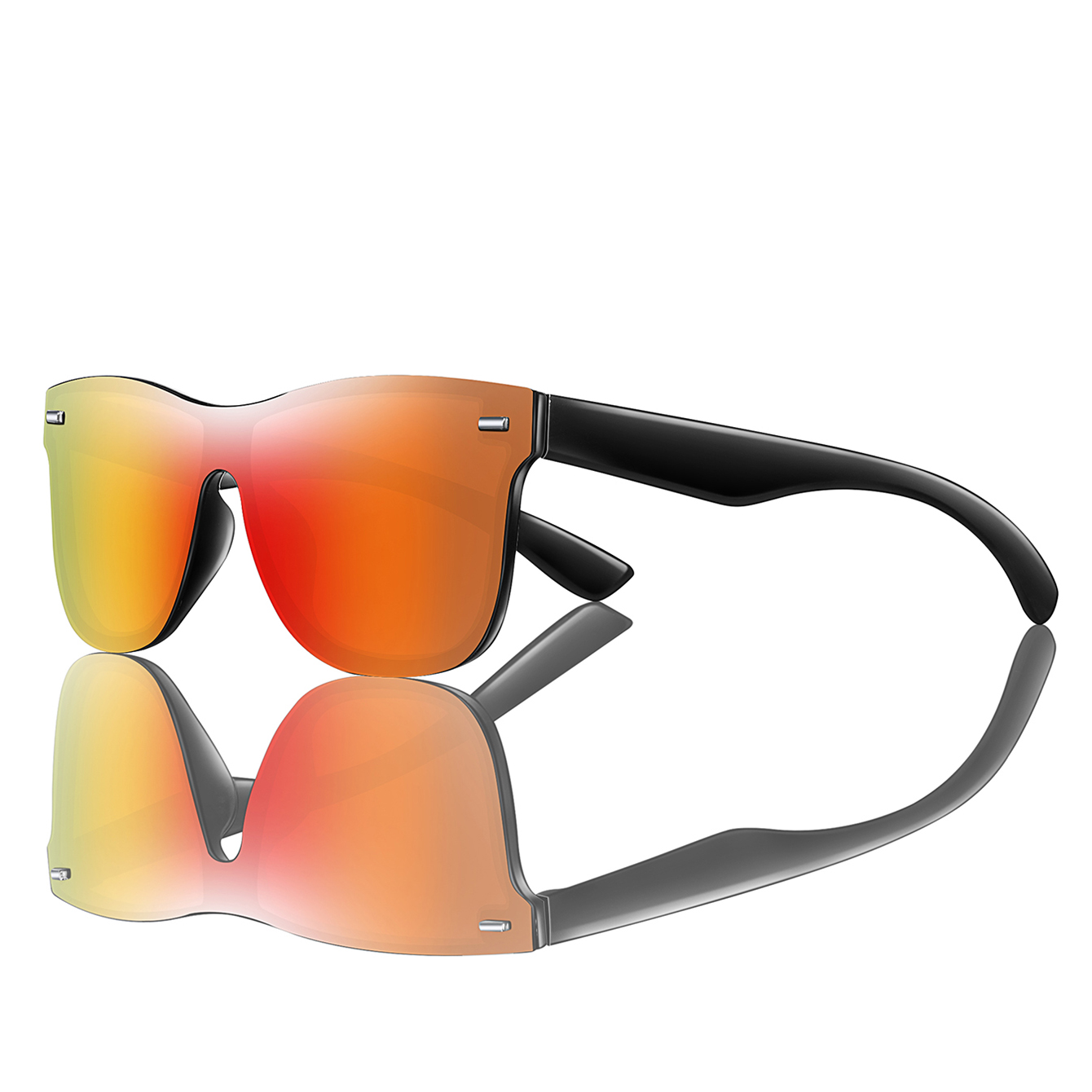 ผู้ชายผู้หญิงแฟชั่นWindproof S - Sunglasses Oversized Square บทวิจารณ์และราคา