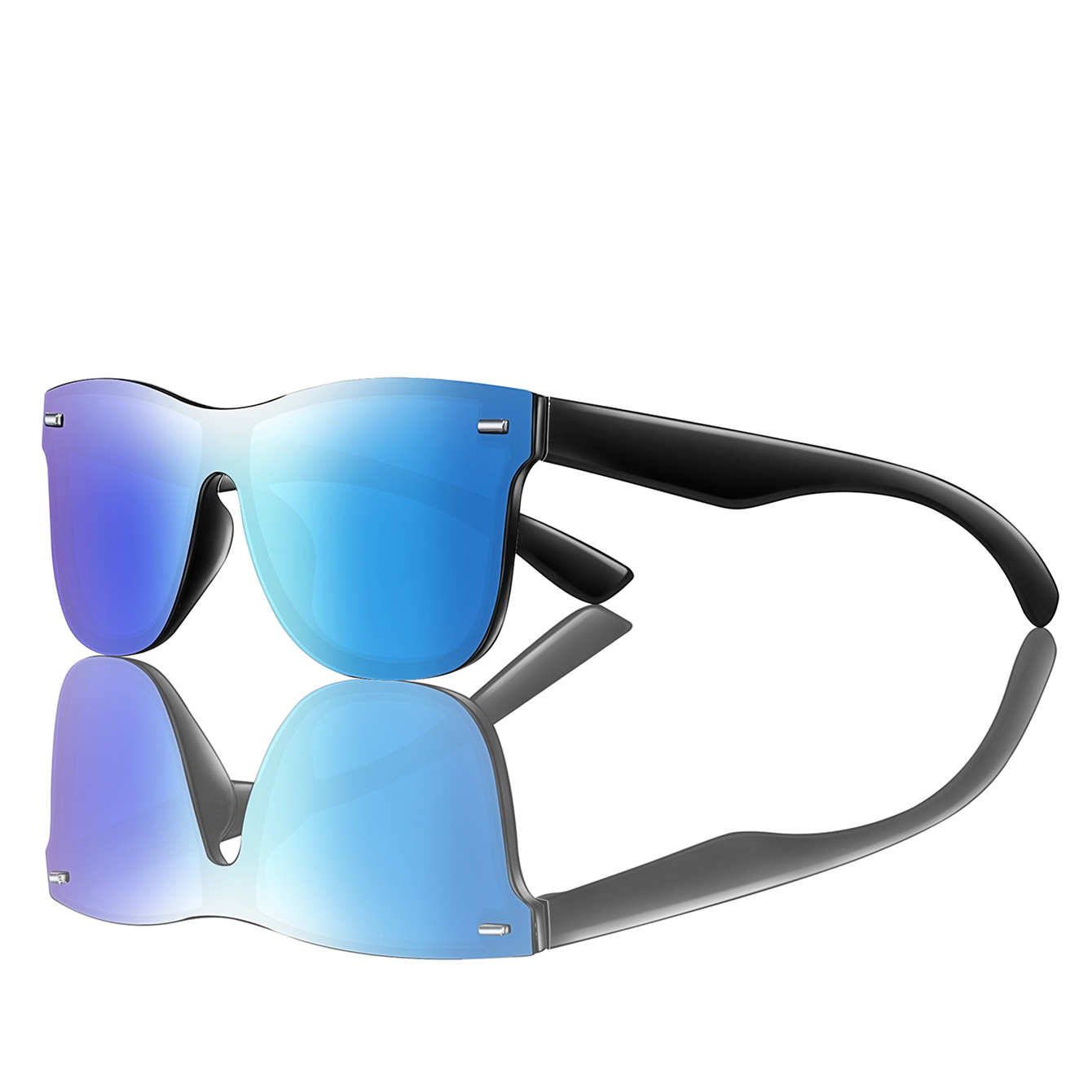 ผู้ชายผู้หญิงแฟชั่นWindproof S - Sunglasses Oversized Square บทวิจารณ์และราคา