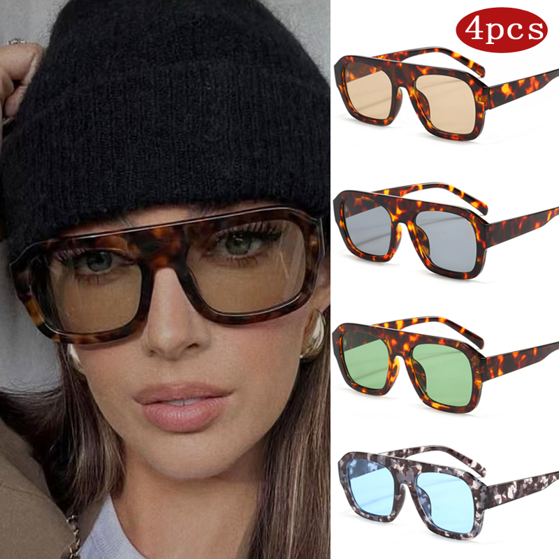 แว่นกันแดดทรงเหลี่ยมขนาดใหญ่สำ - Sunglasses Oversized Square บทวิจารณ์และราคา