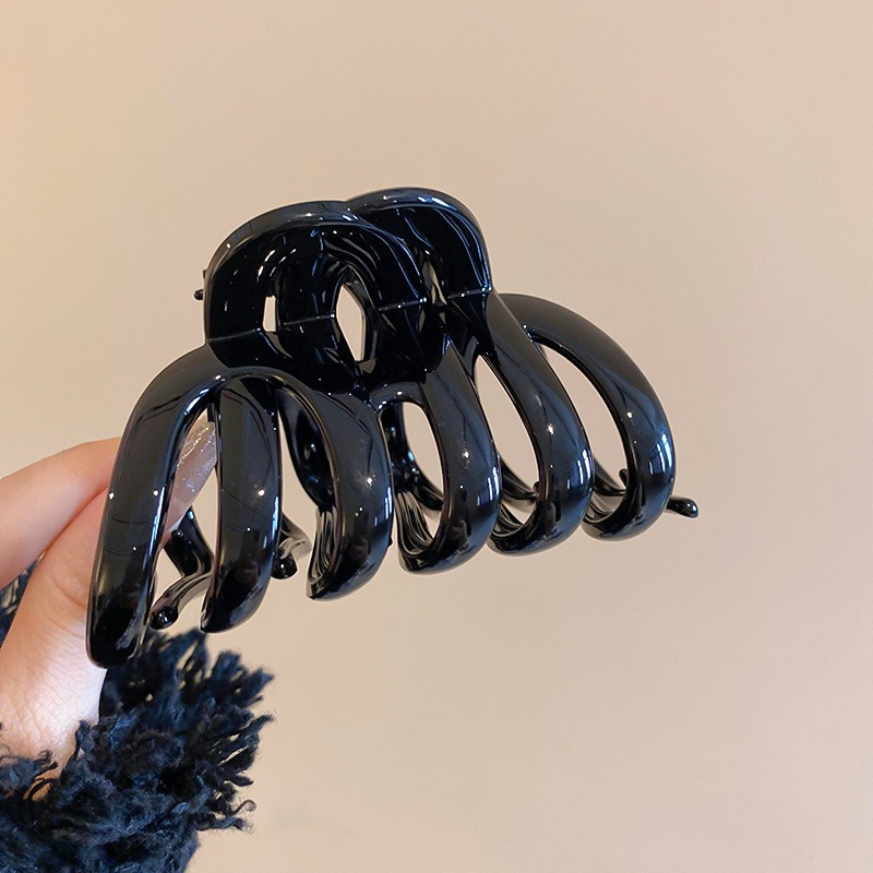 ใหม่อะคริลิคฟักทอง Hollowed แฟ - Hair Claw Clip Set บทวิจารณ์และราคา