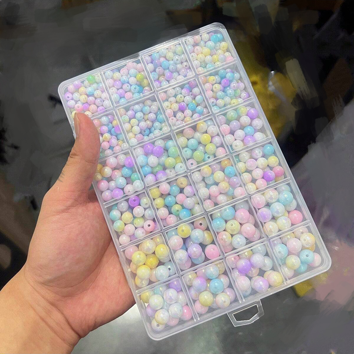 ลูกปัดอะคริลิคสี AB น่ารัก ขนา - Women Accessories Box บทวิจารณ์และราคา