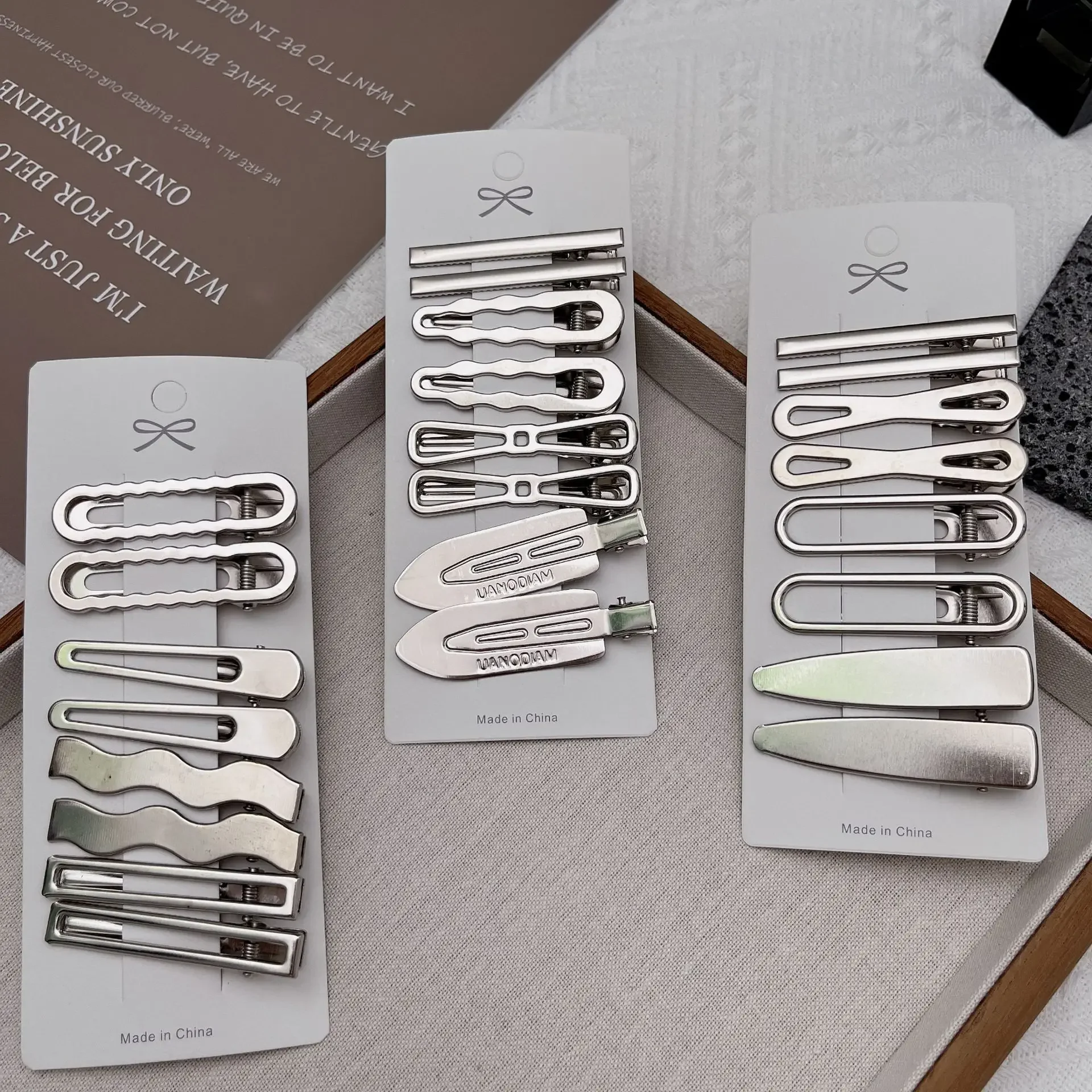 Sliver โลหะคลิปผมผู้หญิง Y2K D - Women Accessories Combo บทวิจารณ์และราคา