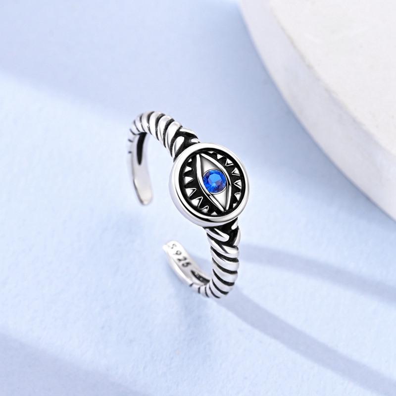 แหวนเงินแท้ S925 ลายม้า ดวงตาป - Evil Eye Bracelet บทวิจารณ์และราคา