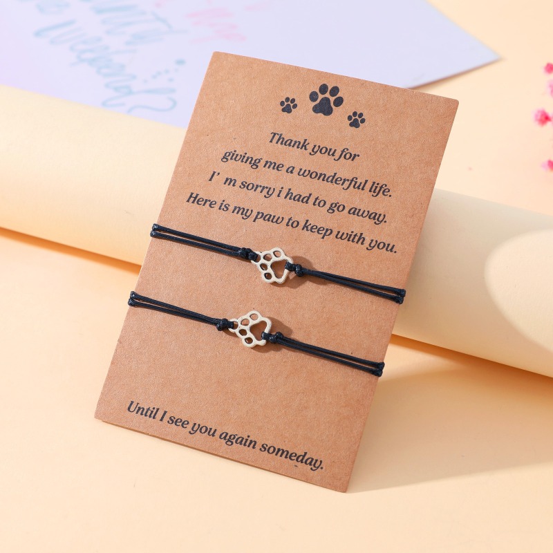 สร้อยข้อมือคู่ลายอุ้งเท้าปรับไ - Women Accessories Meaning บทวิจารณ์และราคา