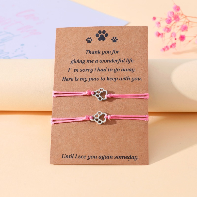 สร้อยข้อมือคู่ลายอุ้งเท้าปรับไ - Women Accessories Meaning บทวิจารณ์และราคา