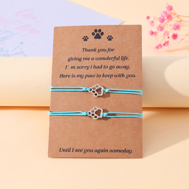 สร้อยข้อมือคู่ลายอุ้งเท้าปรับไ - Women Accessories Meaning บทวิจารณ์และราคา