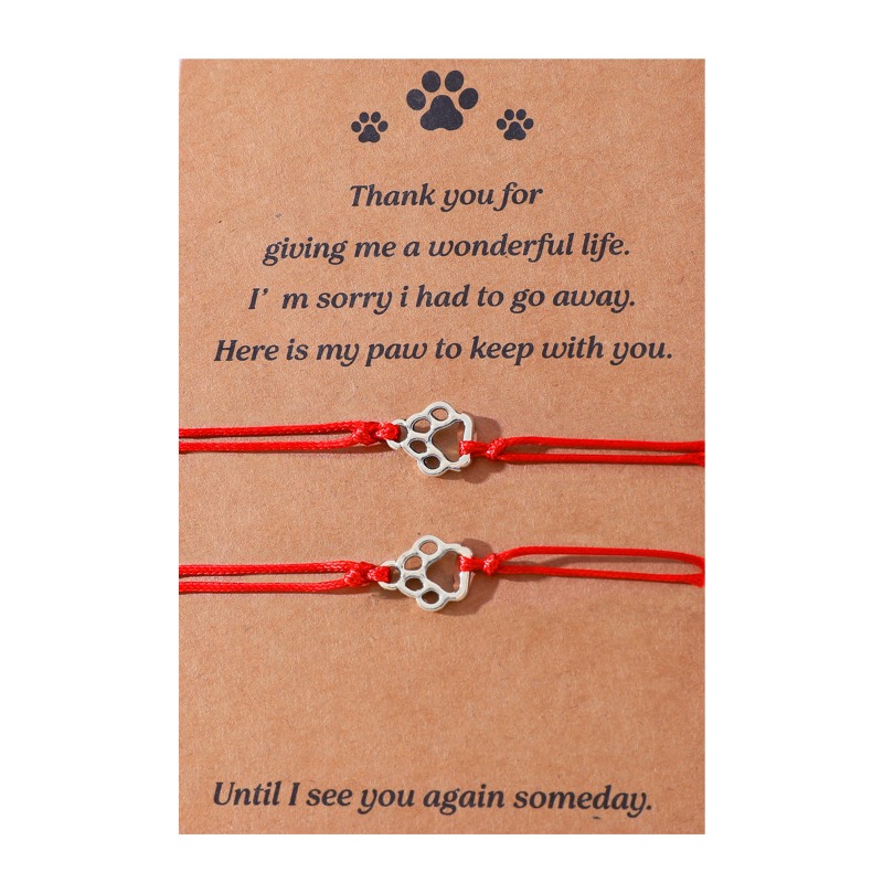 สร้อยข้อมือคู่ลายอุ้งเท้าปรับไ - Women Accessories Meaning บทวิจารณ์และราคา