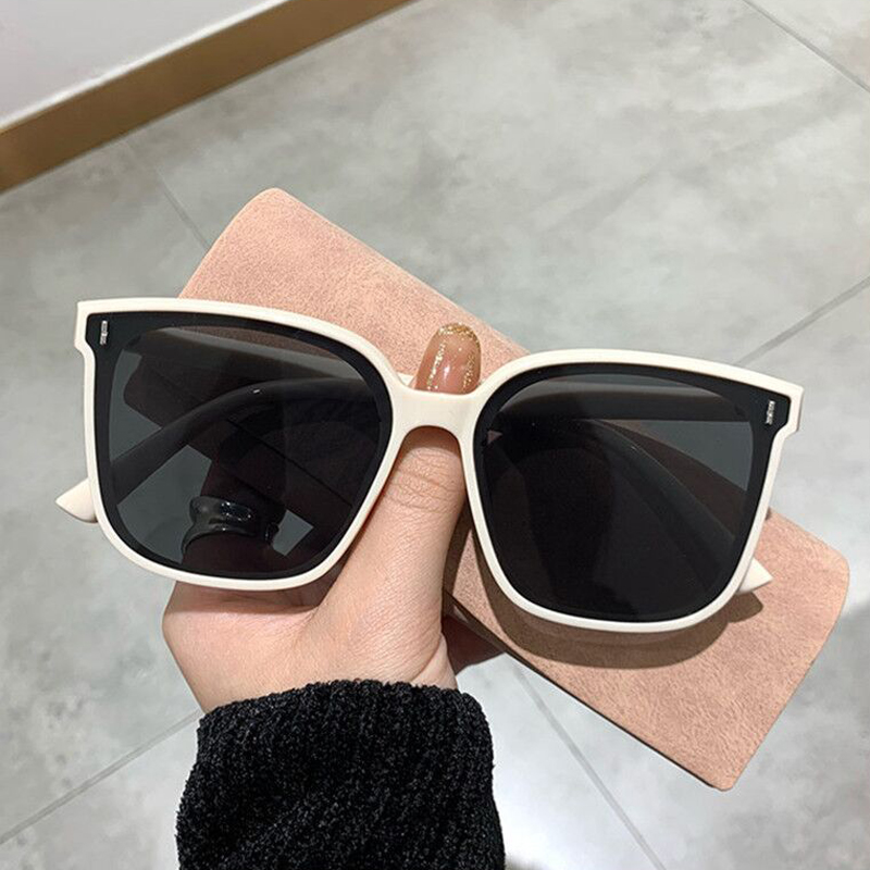 แว่นกันแดดทรงสี่เหลี่ยมวินเทจผ - Sunglasses Oversized Square บทวิจารณ์และราคา
