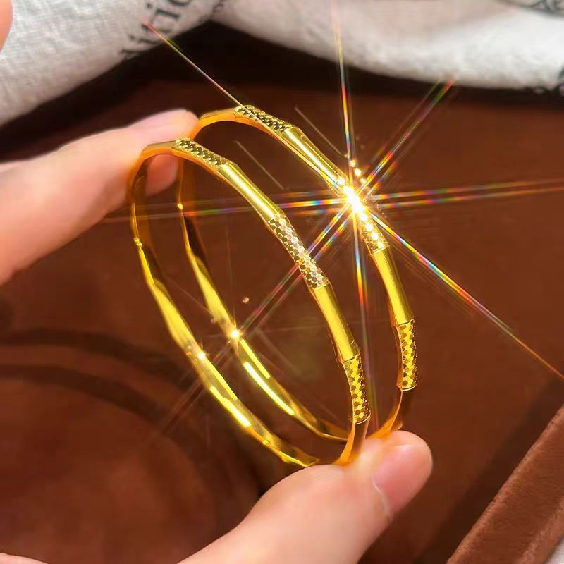 กำไลข้อมือทองคำ 24K AU999 ลายเ - Women Accessories Meaning บทวิจารณ์และราคา