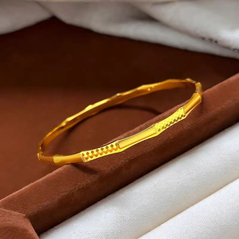 กำไลข้อมือทองคำ 24K AU999 ลายเ - Women Accessories Meaning บทวิจารณ์และราคา