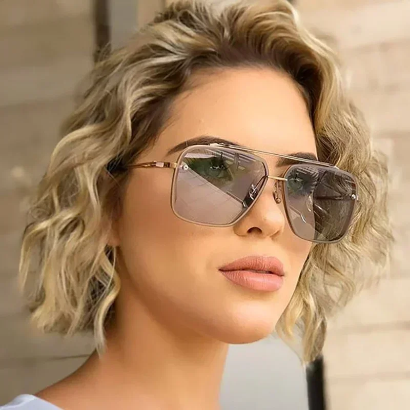 แว่นกันแดดทรงสี่เหลี่ยมขนาดใหญ - Sunglasses Oversized Square บทวิจารณ์และราคา