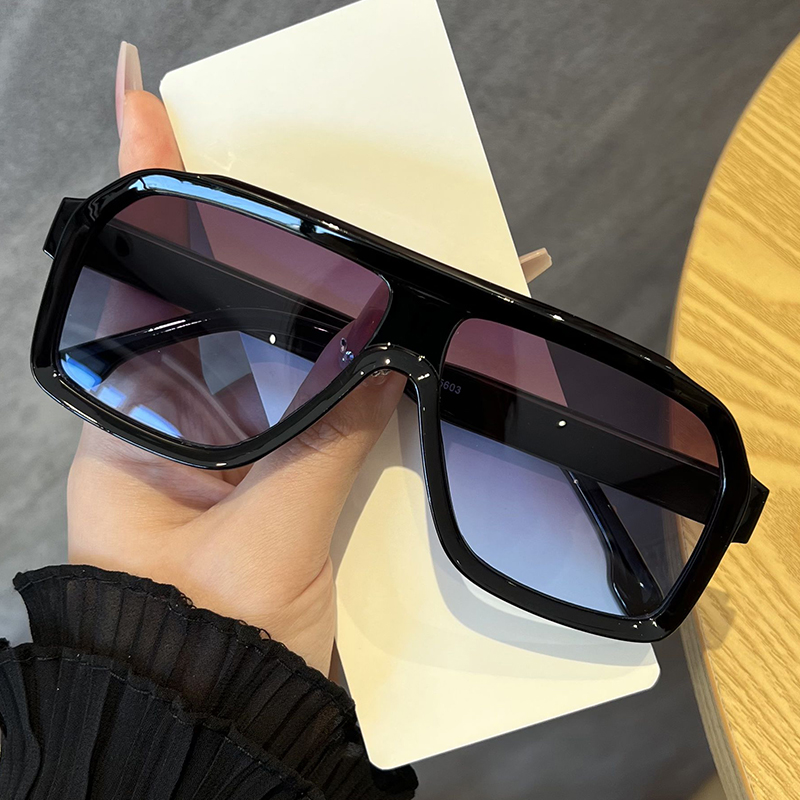 แว่นกันแดดทรงสี่เหลี่ยมขนาดใหญ - Sunglasses Oversized Square บทวิจารณ์และราคา