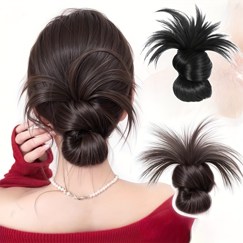ต่ําสังเคราะห์ Bun ผมหางม้าธรร - Hair Claw Clip Set บทวิจารณ์และราคา