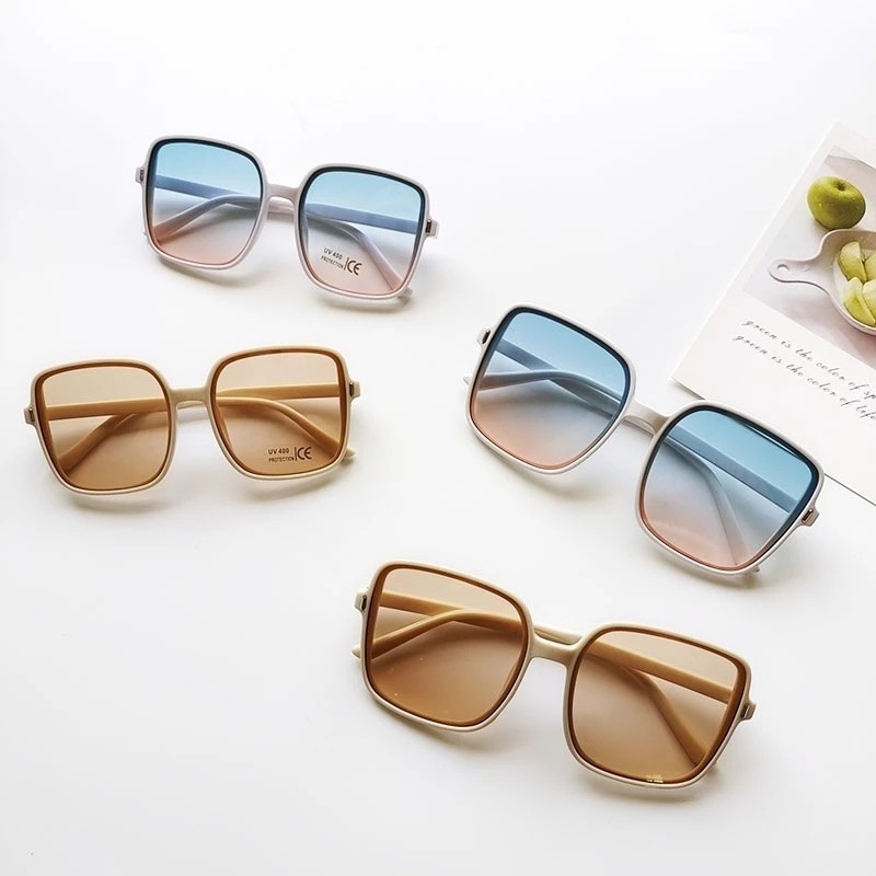 แว่นกันแดดทรงสี่เหลี่ยมขนาดใหญ - Sunglasses Oversized Square บทวิจารณ์และราคา