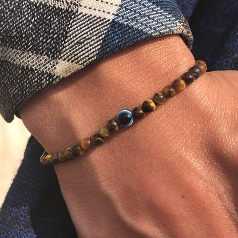 Minimalist มอเตอร์ไซด์สร้อยข้อ - Evil Eye Bracelet บทวิจารณ์และราคา