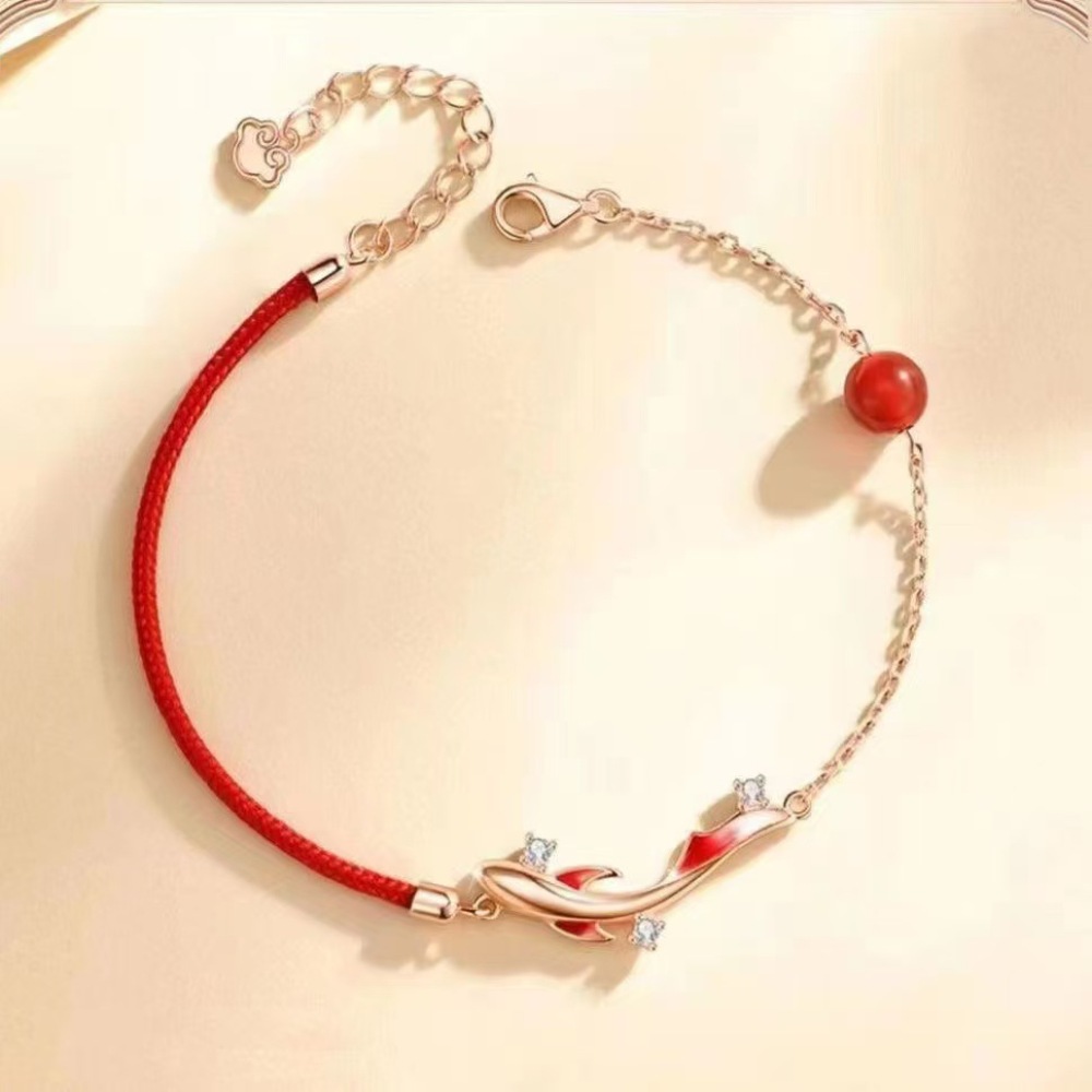สร้อยข้อมือด้ายแดงสุดหรู รูปปล - Women Accessories Meaning บทวิจารณ์และราคา
