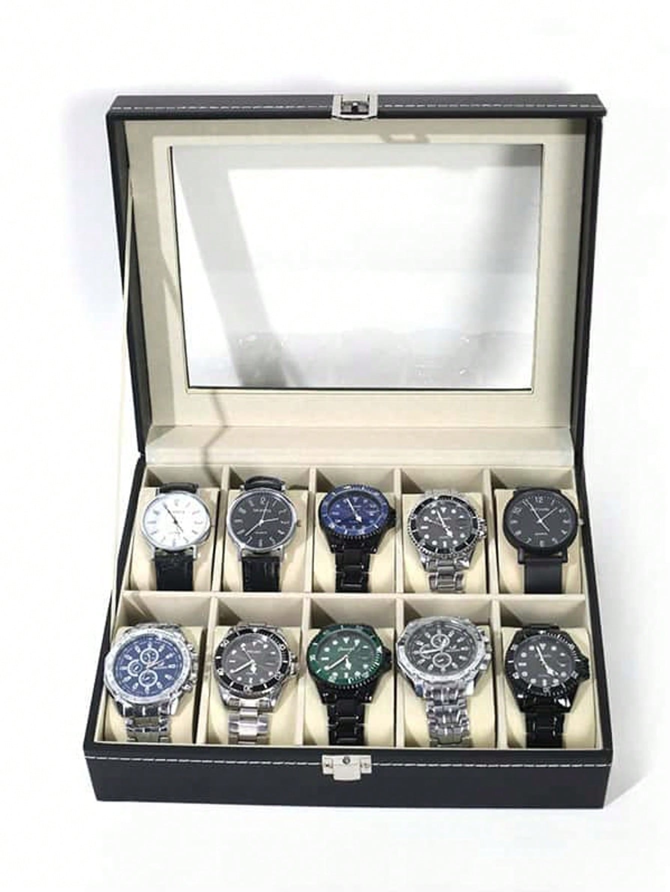 กล่องใส่นาฬิกาหนังพร้อมกุญแจล็ - Women Accessories Box บทวิจารณ์และราคา