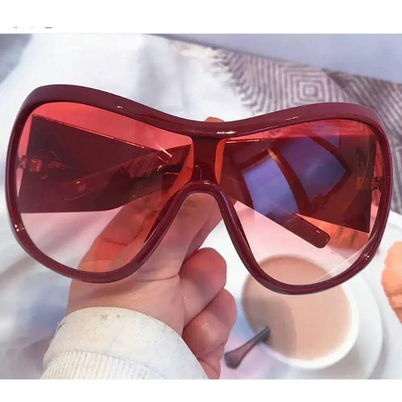 แว่นกันแดดทรงเหลี่ยมขนาดใหญ่สไ - Sunglasses Oversized Square บทวิจารณ์และราคา