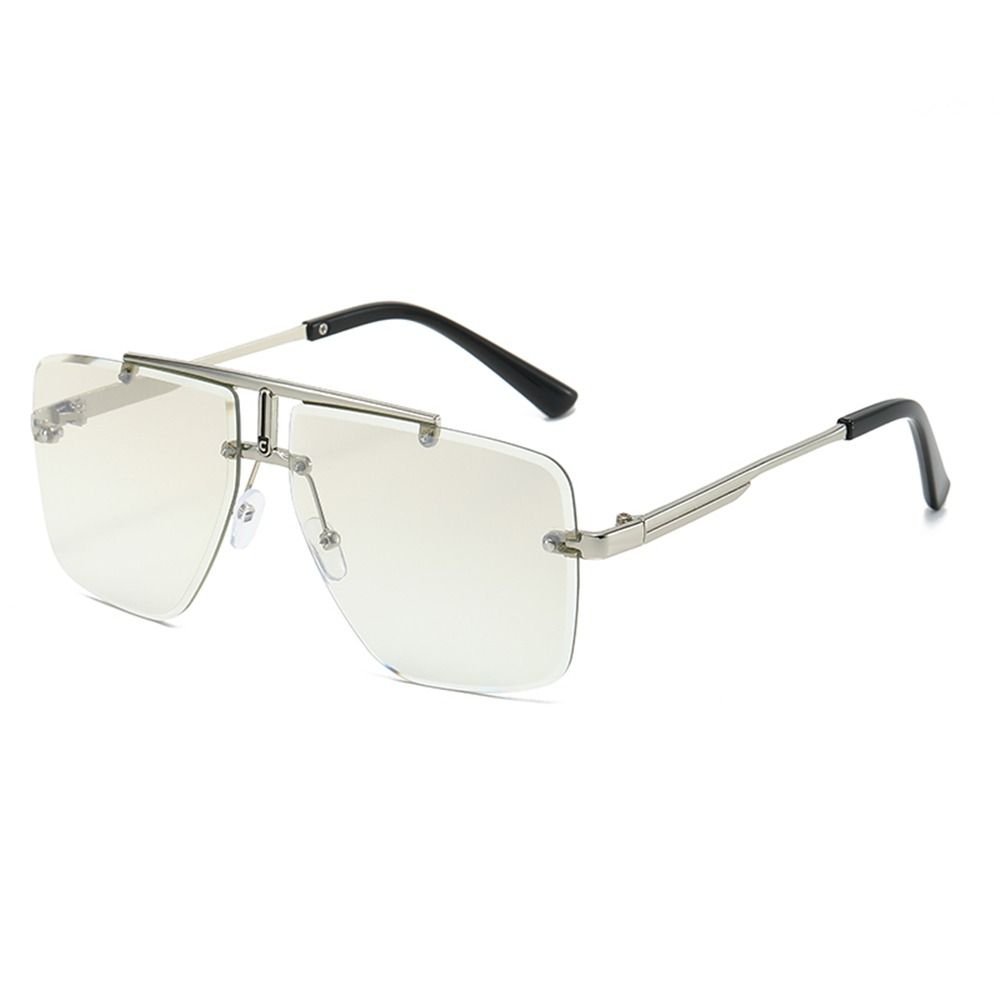 1 PC ขนาดใหญ่ Double Bridge แว - Sunglasses Oversized Square บทวิจารณ์และราคา