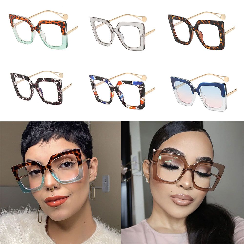 ใหม่แฟชั่นสแควร์แว่นตา Anti-Bl - Sunglasses Oversized Square บทวิจารณ์และราคา
