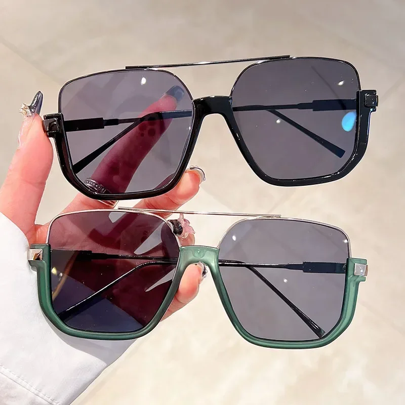 แว่นกันแดดทรงเหลี่ยมขนาดใหญ่สไ - Sunglasses Oversized Square บทวิจารณ์และราคา