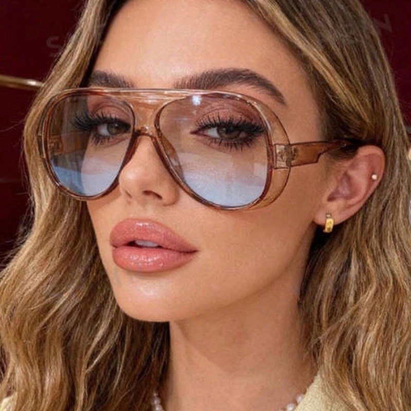 แว่นกันแดดทรงสี่เหลี่ยมขนาดใหญ - Sunglasses Oversized Square บทวิจารณ์และราคา