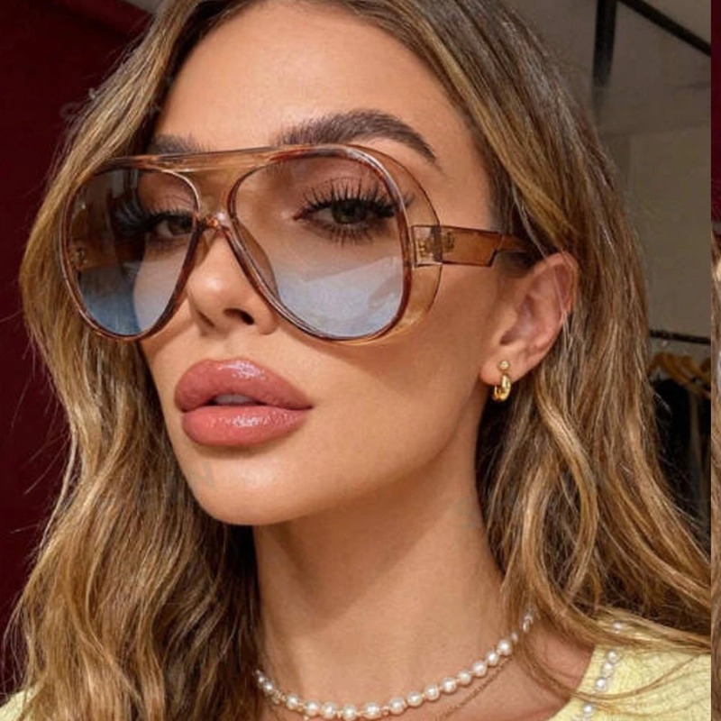 แว่นกันแดดทรงสี่เหลี่ยมขนาดใหญ - Sunglasses Oversized Square บทวิจารณ์และราคา