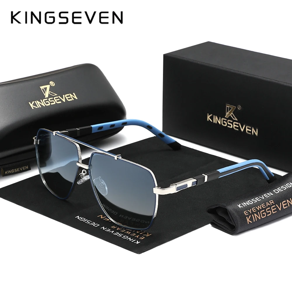 แว่นกันแดดโพลาไรซ์ KINGSEVEN ส - Sunglasses Oversized Square บทวิจารณ์และราคา